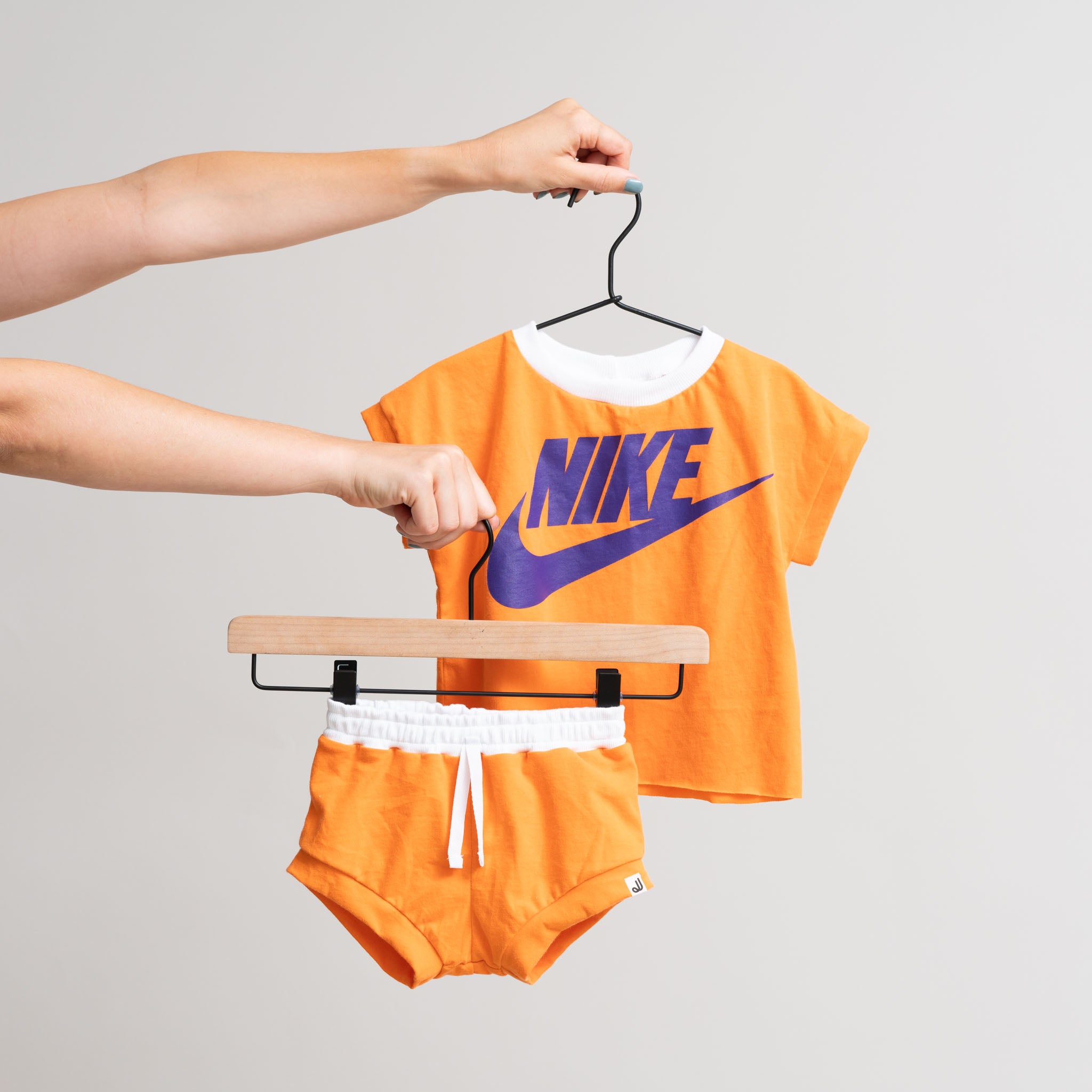 Two-Piece Set - Orange Nike Swoosh