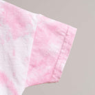 Short Sleeve Romper - Pink Tie Dye