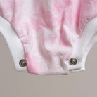 Short Sleeve Romper - Pink Tie Dye