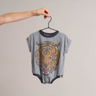 Short Sleeve Romper - Tiger