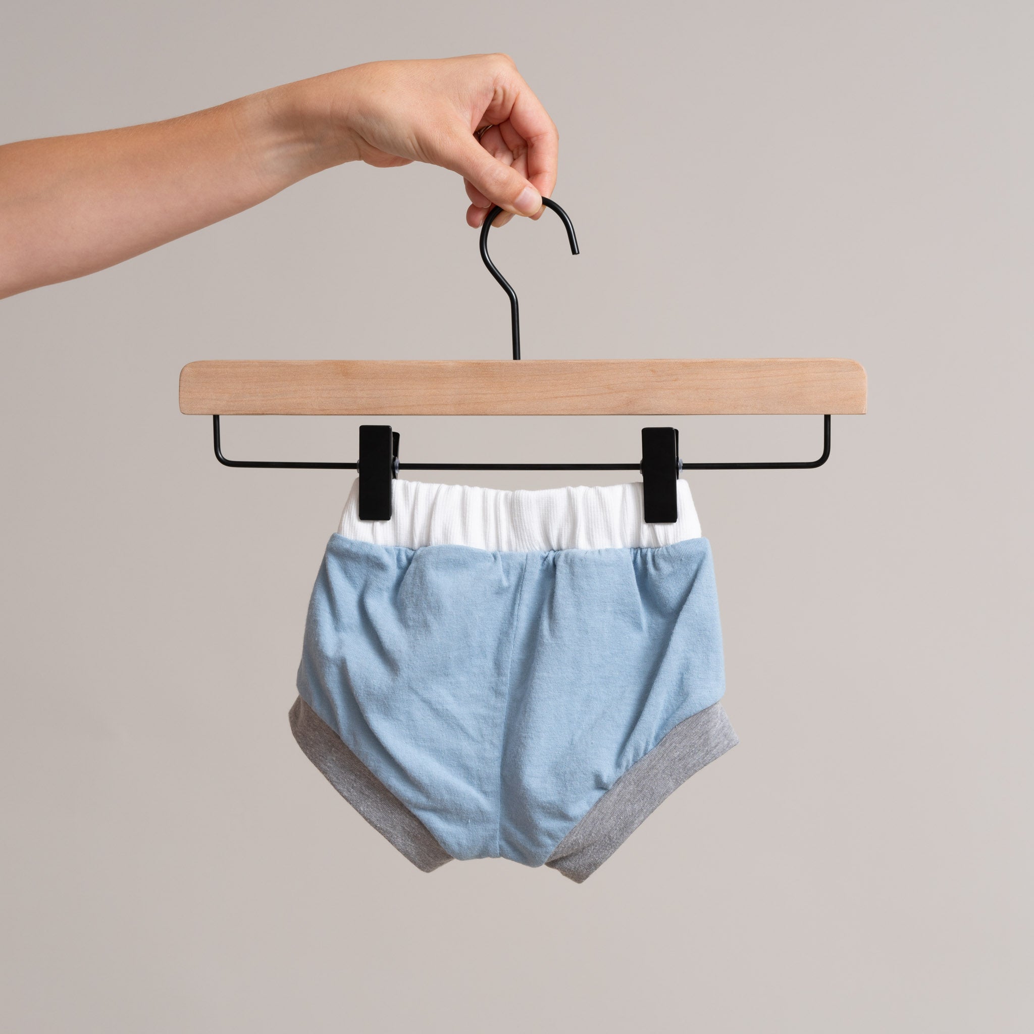 Classic Shorties - Grey & Baby Blue